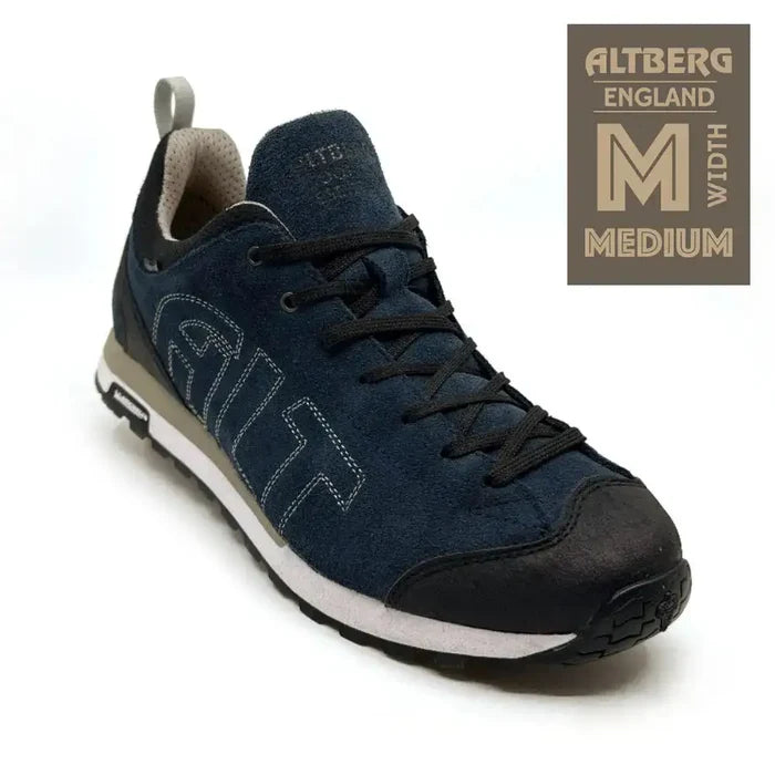 Altberg Wensley Waterproof Outdoor Shoe Navy Blue with Medium Fitting Navy from  John Bull Clothing