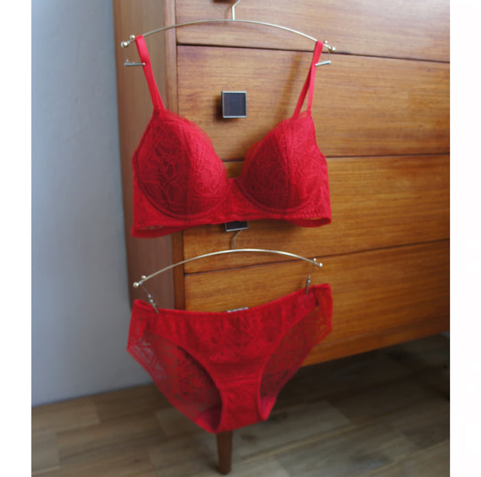 Amary 3/4 Cup Underwire Bra | Red