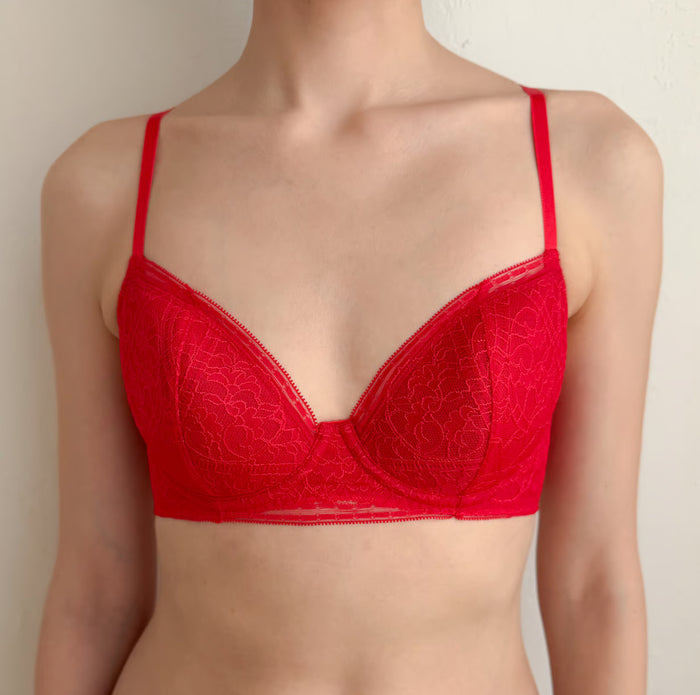 Amary 3/4 Cup Underwire Bra | Red
