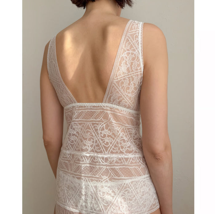 Amary All Lace Bra Camisole | White