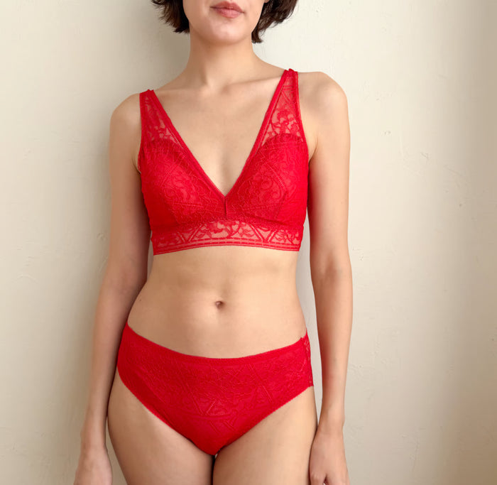 Amary High Waist Bikini | Red
