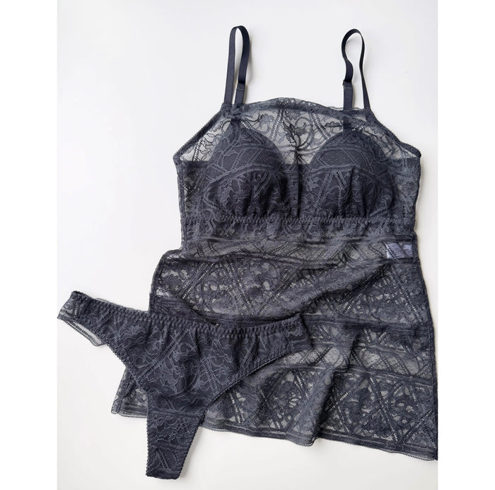 Amary Strap Bra Camisole | Charcoal