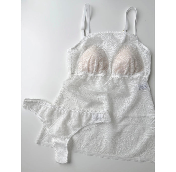 Amary Strap Bra Camisole | White