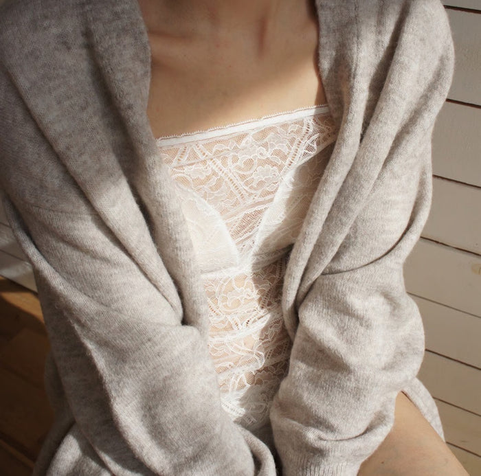 Amary Strap Bra Camisole | White