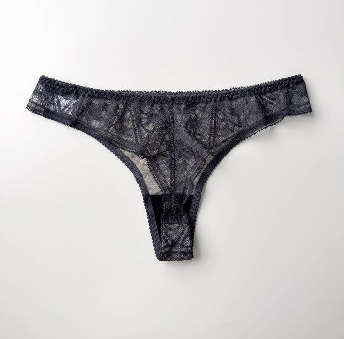 Amary Thong | Charcoal (Pink lining)