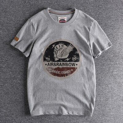 America Retro T-Shirt - AntoniosClothing - light grey