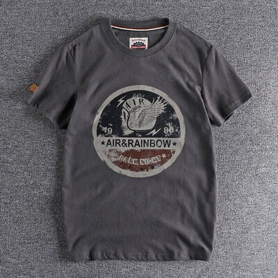 America Retro T-Shirt - AntoniosClothing - iron gray