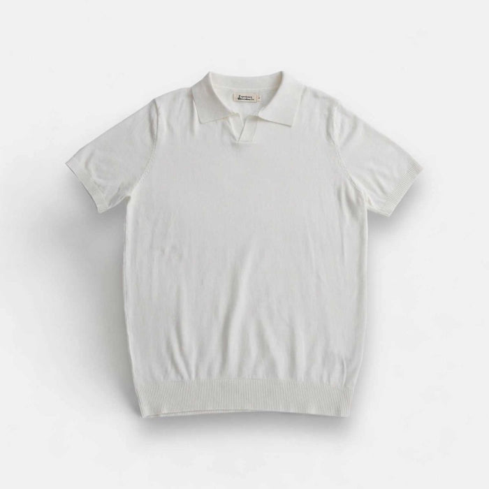 Old money american polo t-shirt - AntoniosClothing - Off white