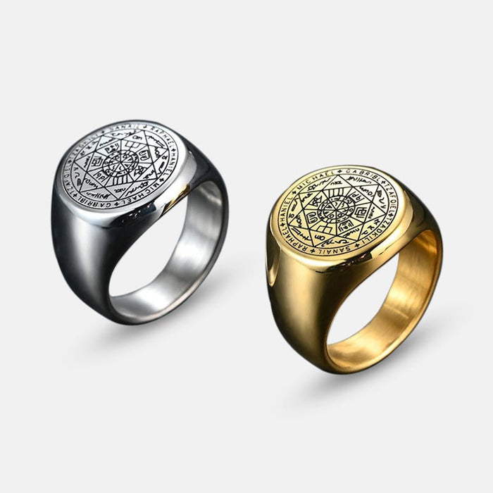 Ancient Stainless Steel Ring - AntoniosClothing - 7