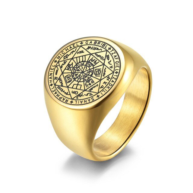Ancient Stainless Steel Ring - AntoniosClothing - 8