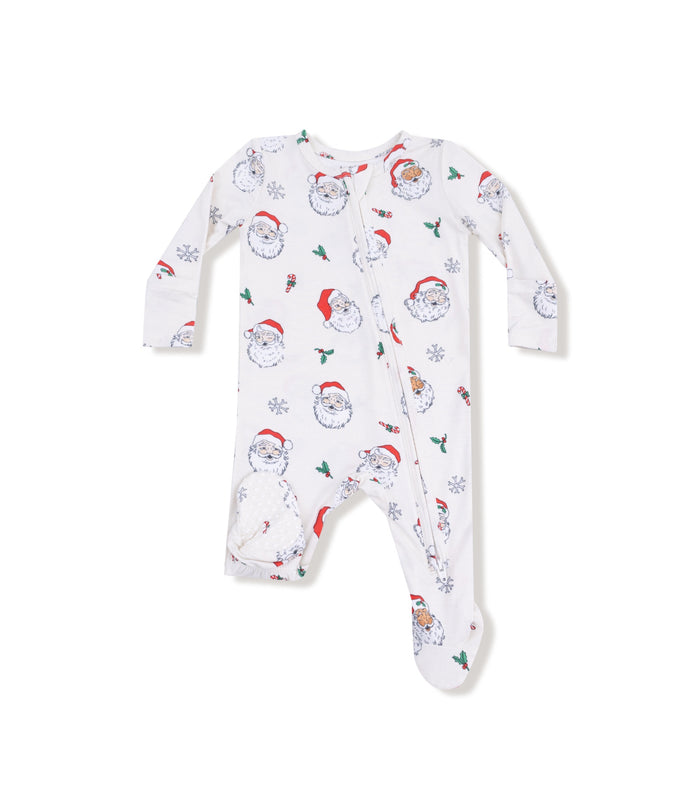 Angel Dear - 2 Way Zipper Footie - Vintage Santas