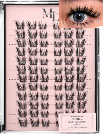 Anime Wispy Lash Extensions  D Curl