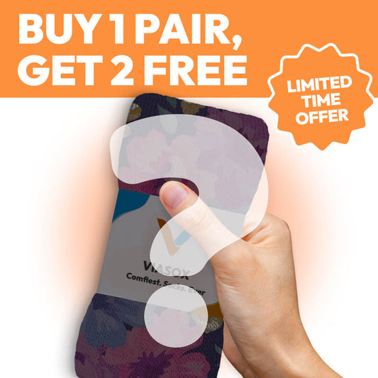 Viasox Ankle Compression Buy 1 Get 2 Free Mystery Offer front view