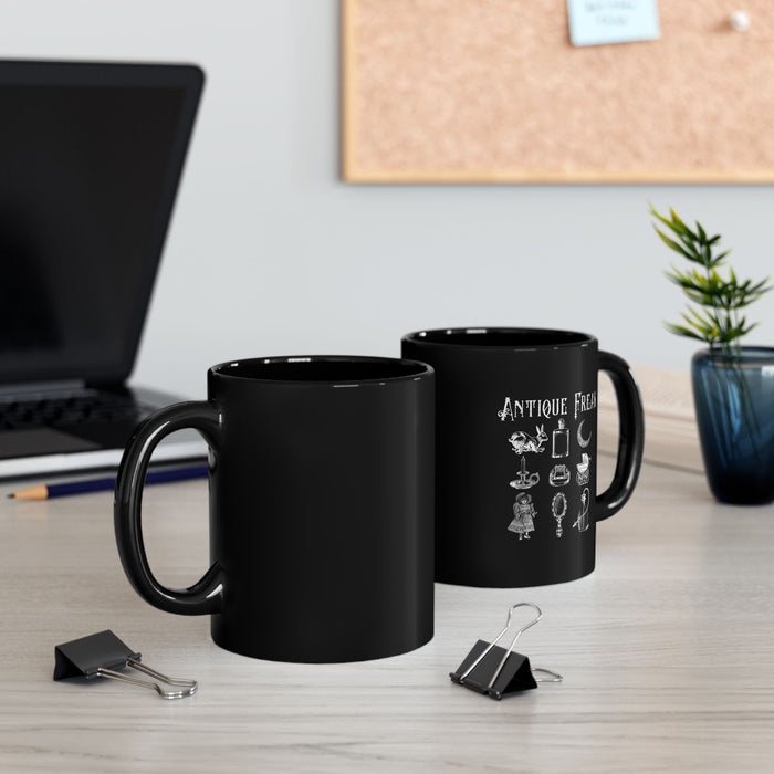 Antique Freak Black Mug (Multi Sizes: 11oz, 15oz)