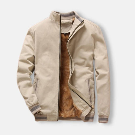 Antonios Autumn Bomber Jacket - AntoniosClothing - Light Khaki