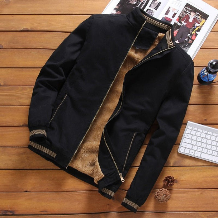 Antonios Autumn Bomber Jacket - AntoniosClothing - Black