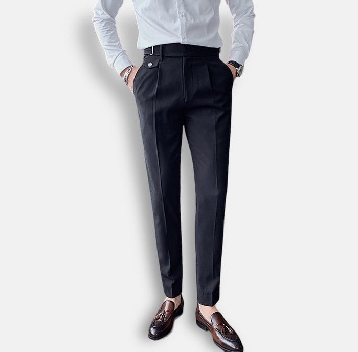 Antonios Black Casual Outfit Pants - AntoniosClothing - Black