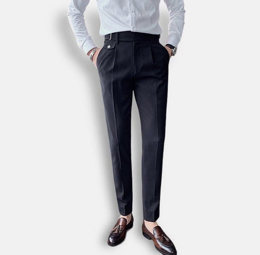 Antonios Black Casual Outfit Pants - AntoniosClothing - Black