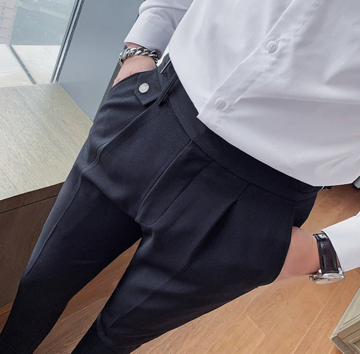 Antonios Black Casual Outfit Pants - AntoniosClothing - Black