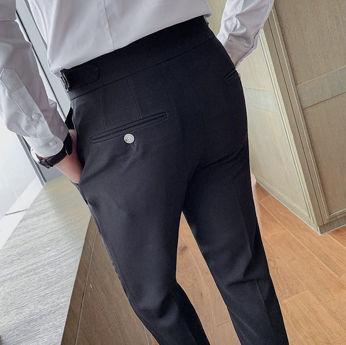 Antonios Black Casual Outfit Pants - AntoniosClothing - Black