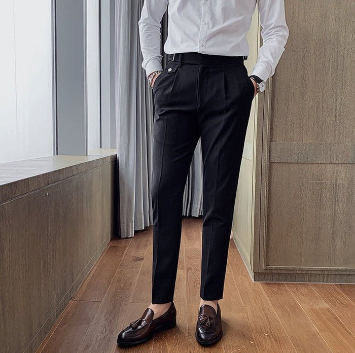 Antonios Black Casual Outfit Pants - AntoniosClothing - Black