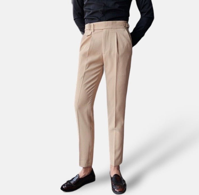 Antonios British Business Pants - AntoniosClothing - Beige