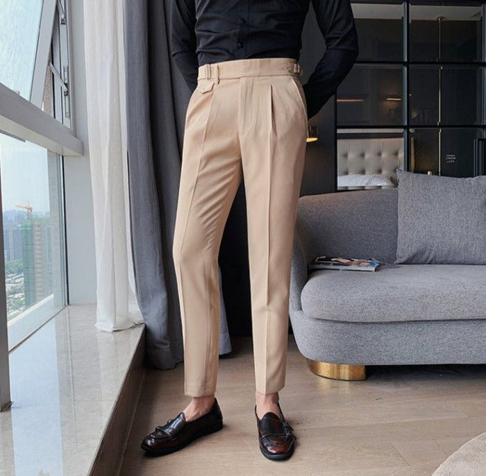 Antonios British Business Pants - AntoniosClothing - Beige