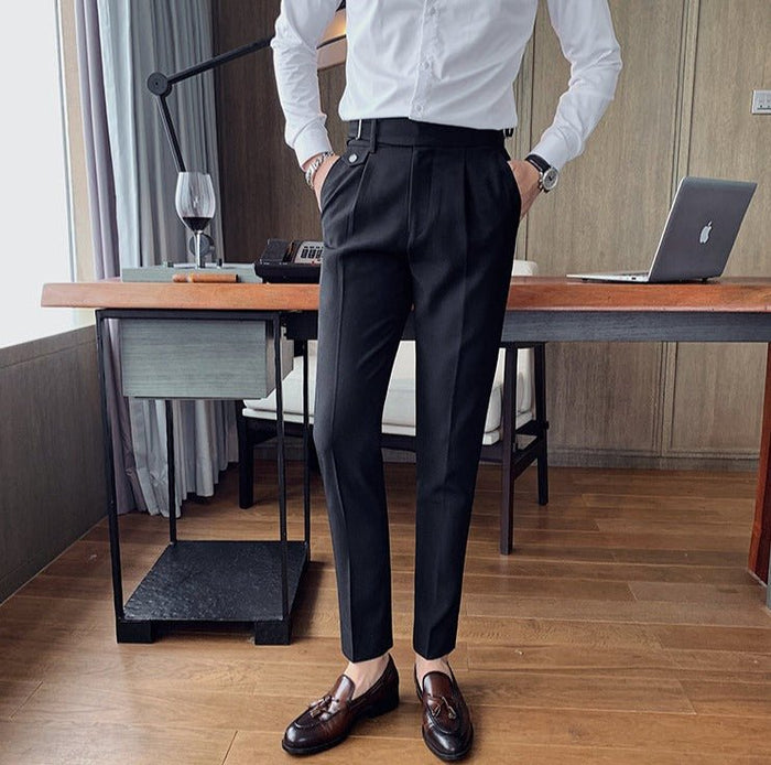 Antonios British Business Pants - AntoniosClothing - Black