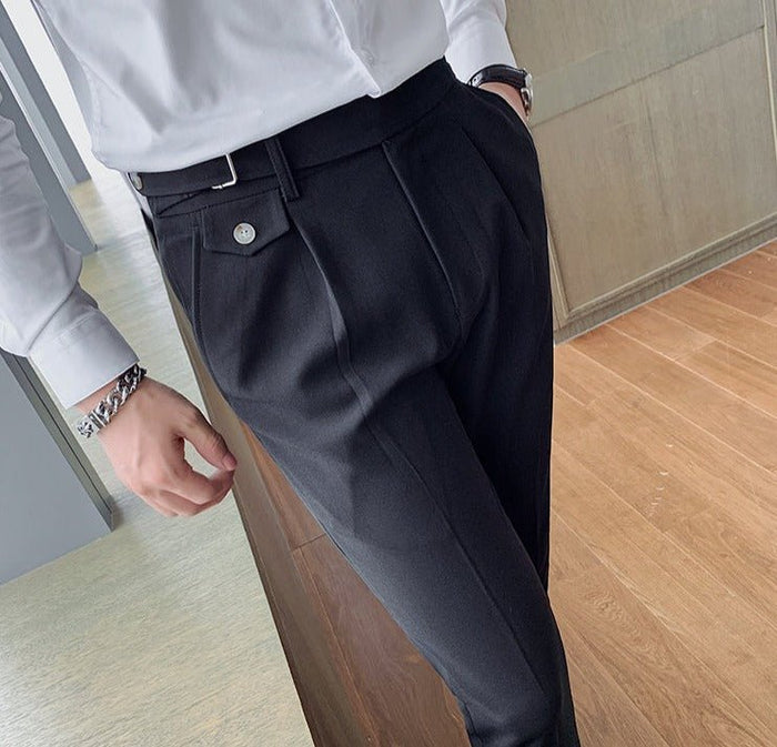Antonios British Business Pants - AntoniosClothing - Black