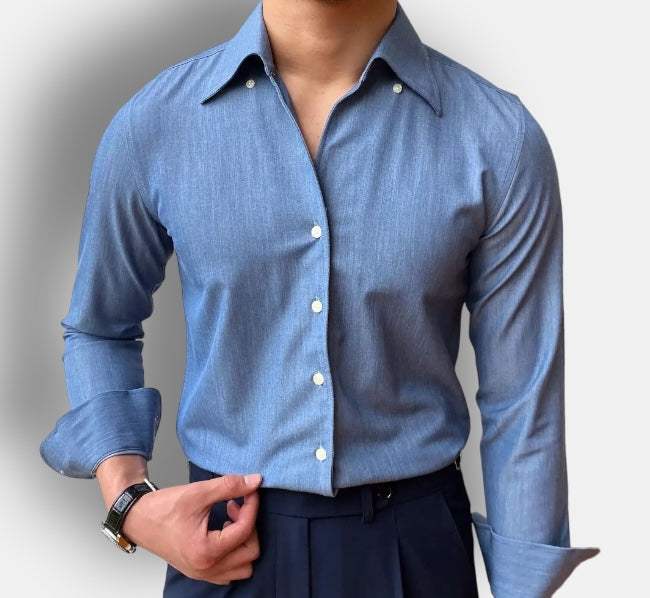 Antonios british casual shirt - AntoniosClothing - Creamy-white
