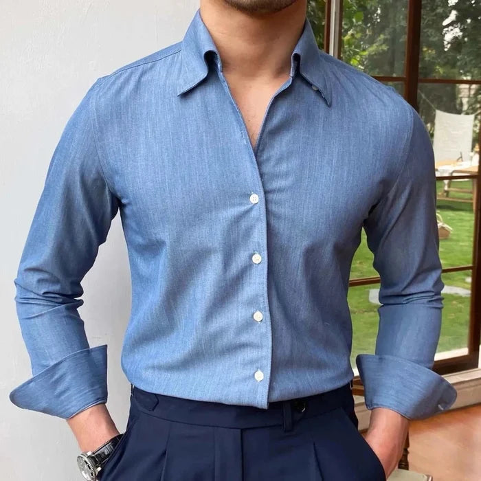 Antonios british casual shirt - AntoniosClothing - Creamy-white
