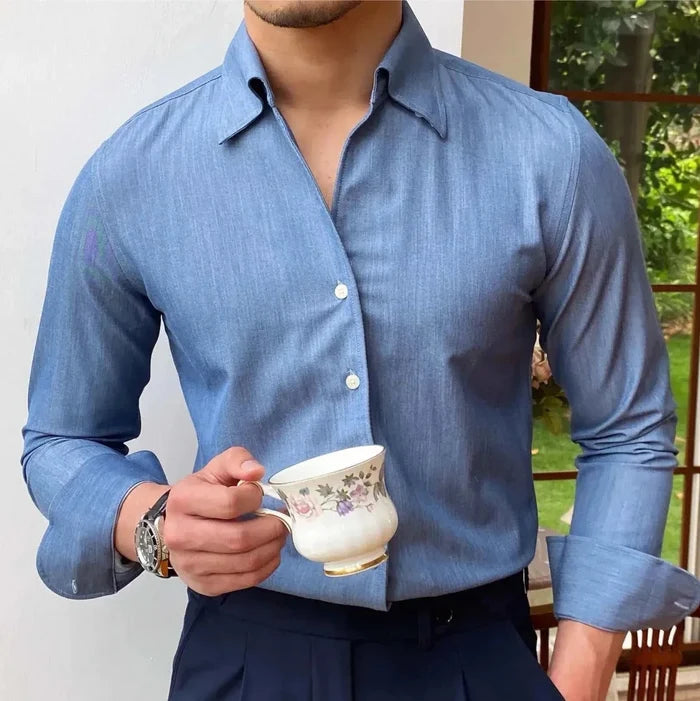 Antonios british casual shirt - AntoniosClothing - Creamy-white
