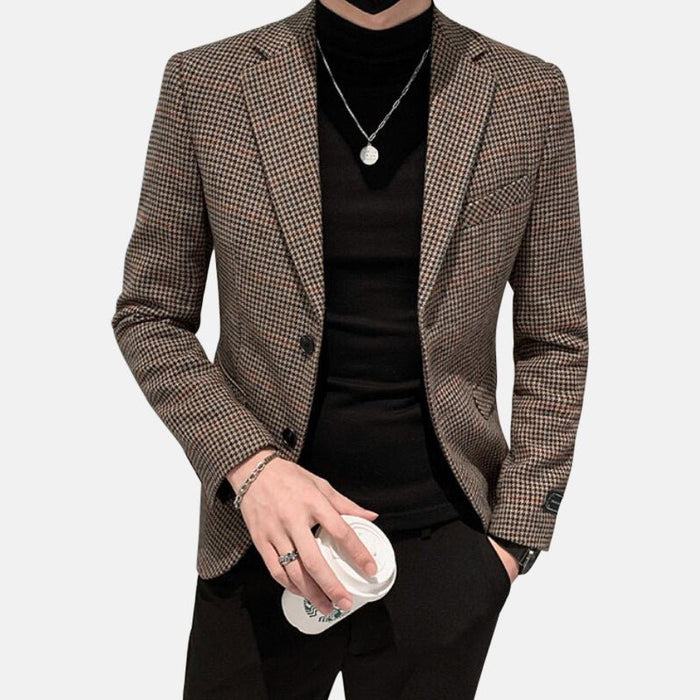 Antonio Business Blazer - AntoniosClothing - Brown