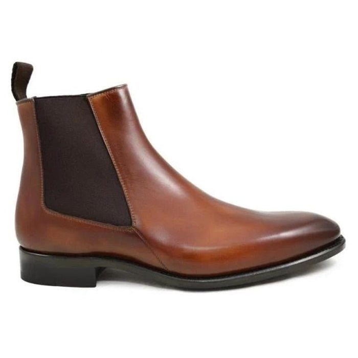 Antonios Business Brown Leather Boots - AntoniosClothing - Brown