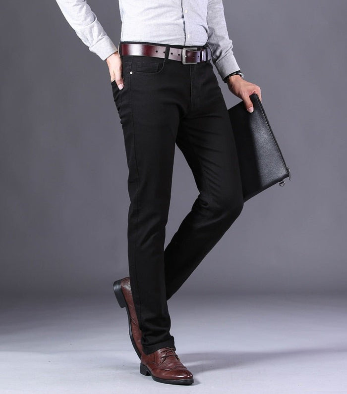 Antonios Business Casual Black Jeans - AntoniosClothing - Black