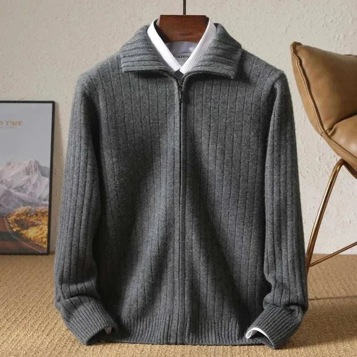 Antonios business casual cardigan - AntoniosClothing - Gray