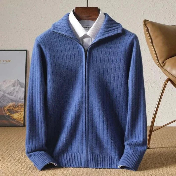 Antonios business casual cardigan - AntoniosClothing - Blue
