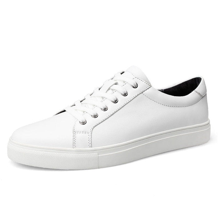 Antonios Casual Breathable Leather Sneakers - AntoniosClothing - Black