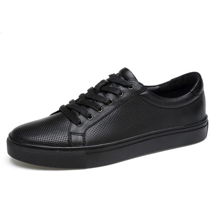 Antonios Casual Breathable Leather Sneakers - AntoniosClothing - White