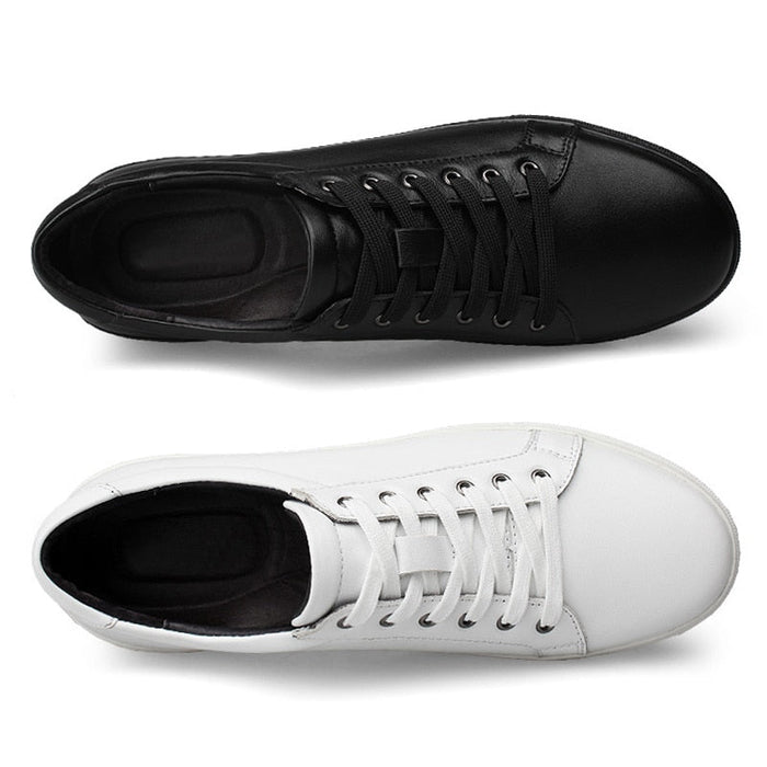 Antonios Casual Breathable Leather Sneakers - AntoniosClothing - White