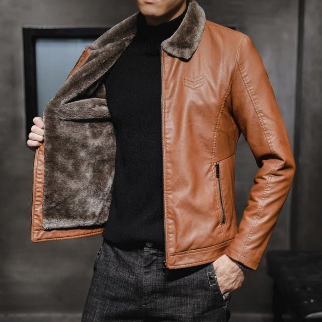 Antonios Combat Leather Jacket - AntoniosClothing - yellow