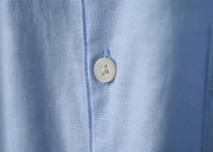 Antonios cotton-linen long sleeve shirt - AntoniosClothing - Pink