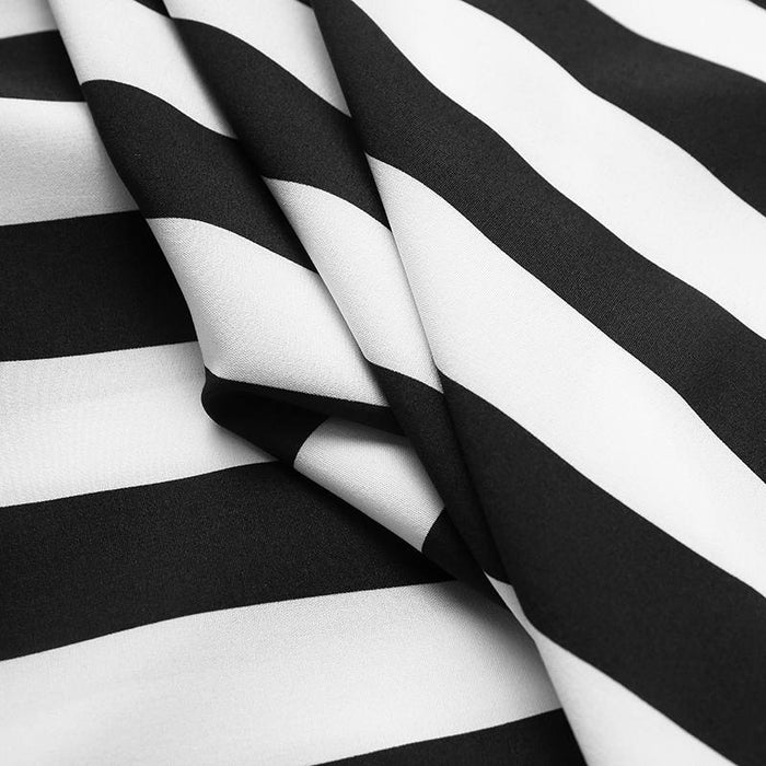 Antonios Elegant Striped Shirt - AntoniosClothing - Black
