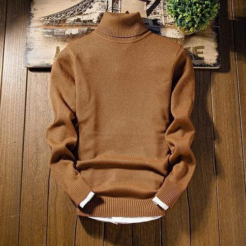 Antonios Fine Cotton Sweater - AntoniosClothing - Coffee