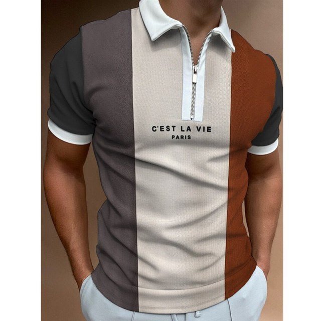 Antonios French Style T-Shirt - AntoniosClothing - Brown Paris