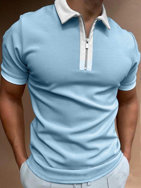 Antonios French Style T-Shirt - AntoniosClothing - Light Blue