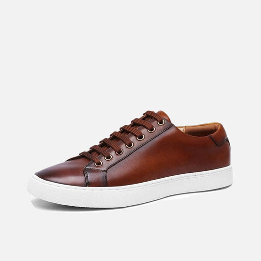 Antonios Genuine Leather Brown Shoes - AntoniosClothing - Brown