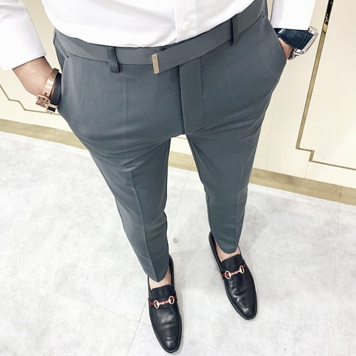 Antonios Gray Casual Outfit Pants - AntoniosClothing - Gray