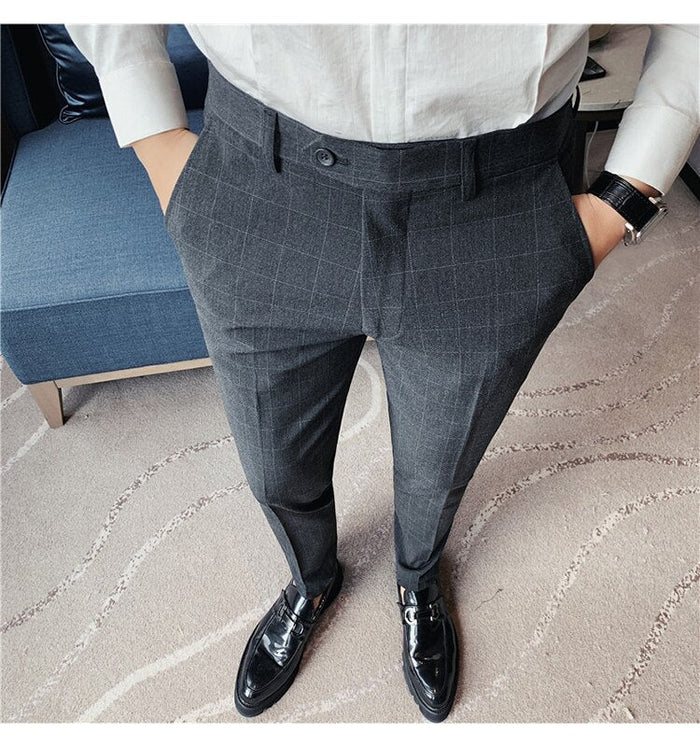 Antonio Gray Casual Trousers - AntoniosClothing - Dark Gray