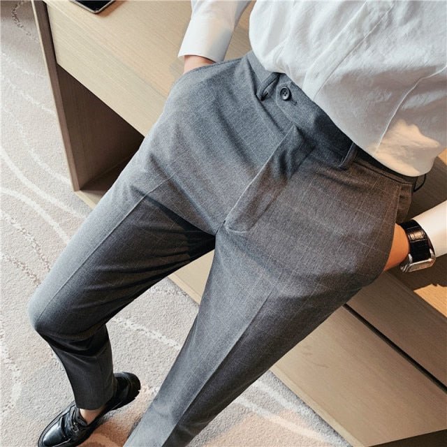 Antonio Gray Casual Trousers - AntoniosClothing - Gray